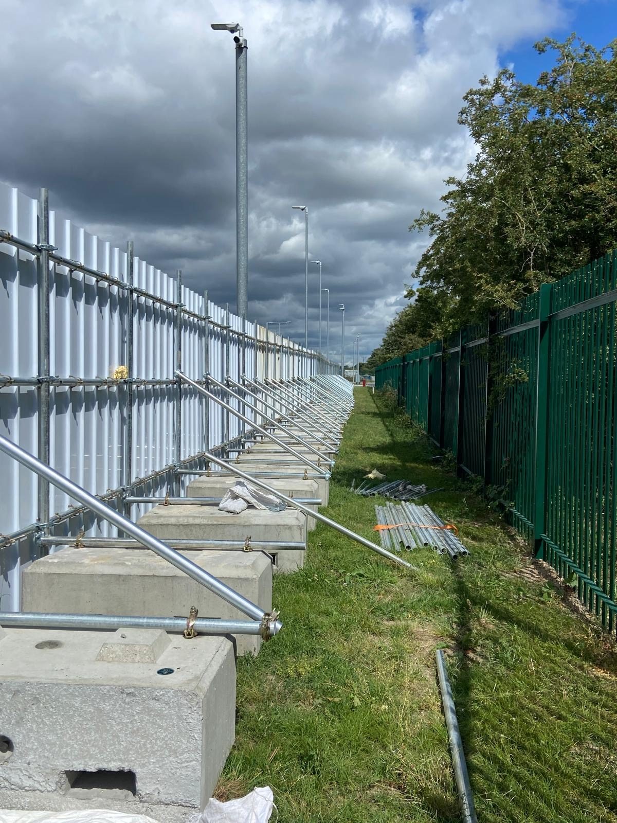 Site hoarding installed by Greywood Carpentry